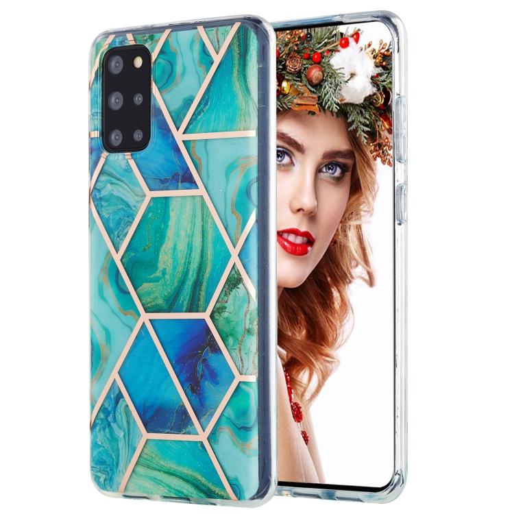 For Samsung Galaxy S20 Plus 3D Electroplating Marble Pattern TPU Protective Case