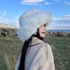Fluffy Fur Bucket Hat For Women Plush Fisherman Hat Warm Women'S Winter Hat Thicken Cold Snowy Day Panama Cap Chrismas Gifts