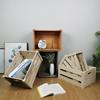 Distressed Wooden Rectangular Basket for Fruit & Vegetable Display