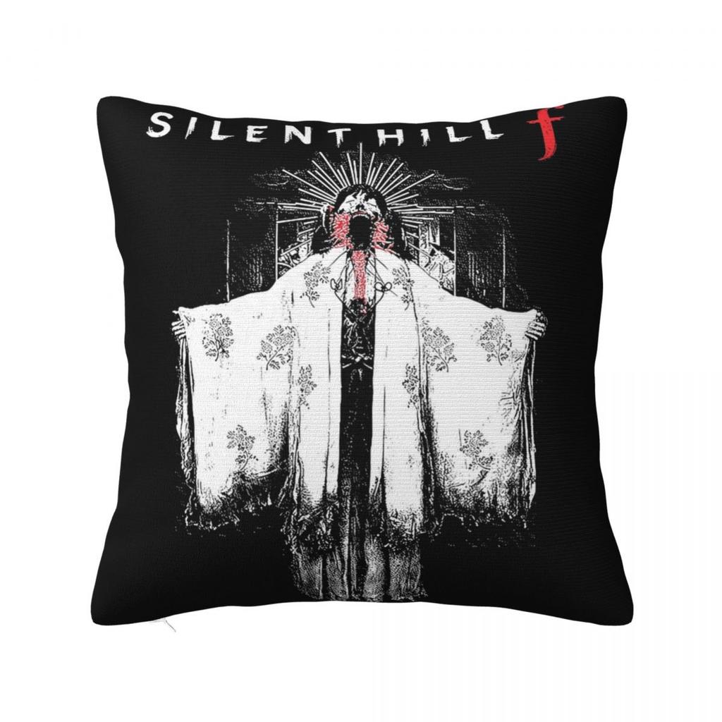 Silent Hill F Video Game Horror Halloween Pillowcase Merch Soft Cushion Cover Pillow Covers Seater Decor Zipper Multi Size