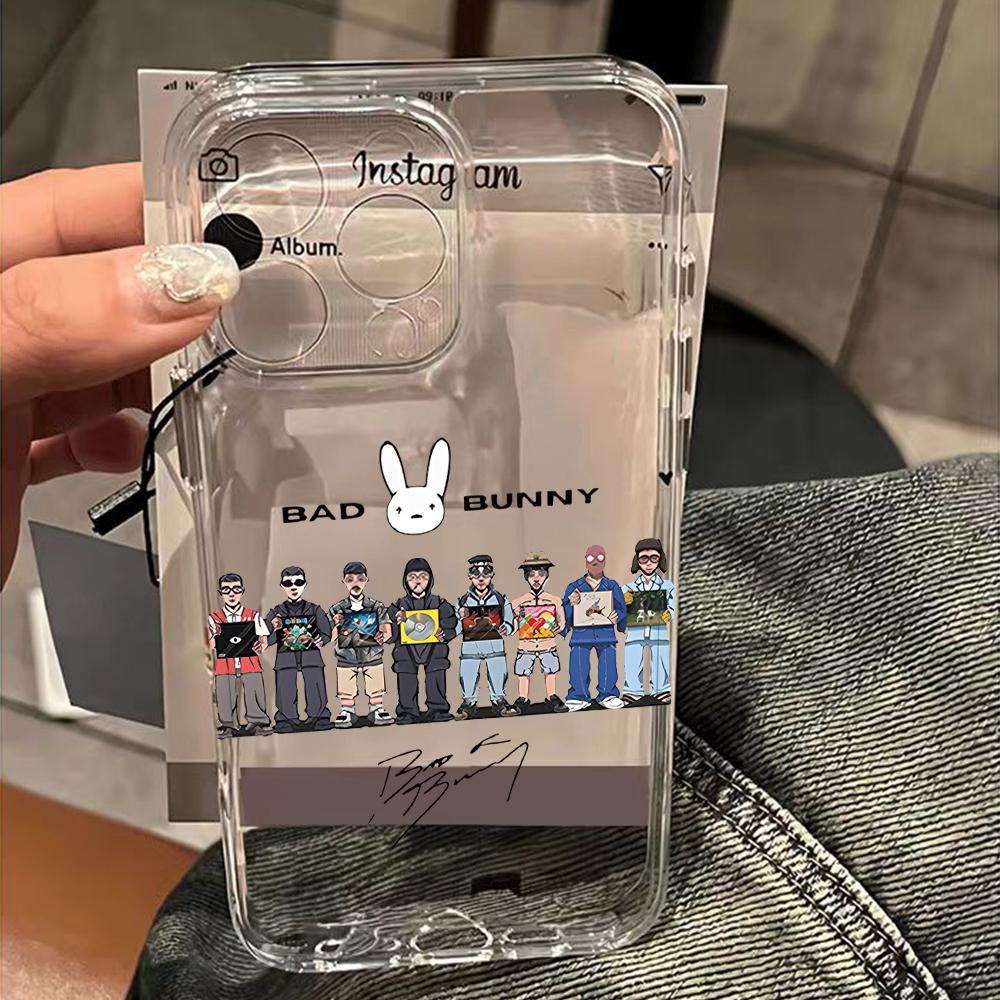 DTMF Debí Tirar Más Fotos b-bad b-bunny Phone Case For Samsung Galaxy S25 S24 S23 S22 S21 FE Edge Ultra Lite 5G Clear Back Cover