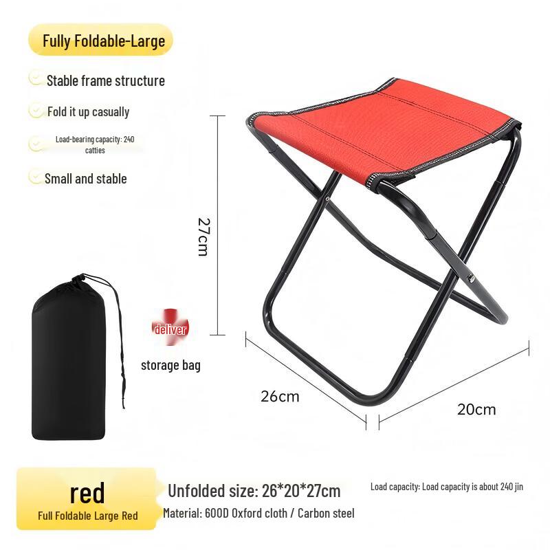 Series Clear Portable Outdoor Folding Stool