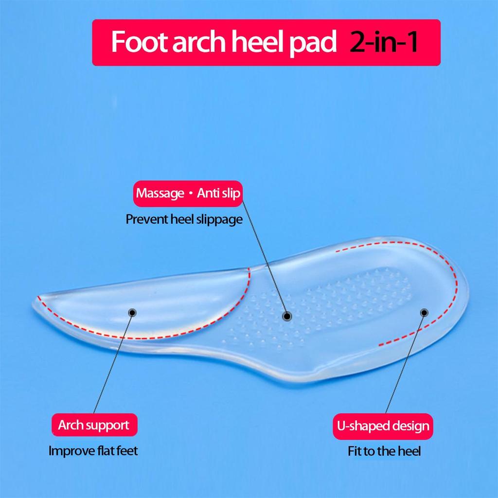 Arch Support Insoles for Shock Absorption & Foot Comfort - Ideal for Flat Feet & Sports