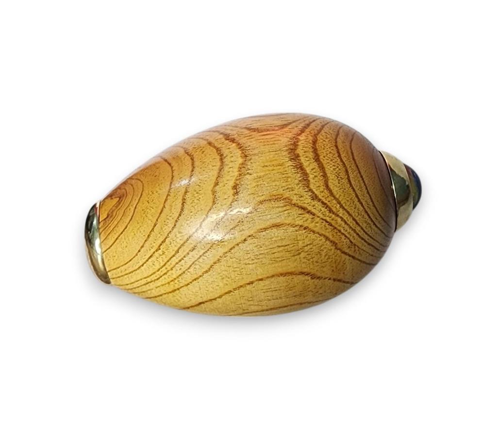 Wooden Egg Kaleidoscope with Brass Stand Easter Egg Taleidoscope Handmade Big Size Egg kaleido