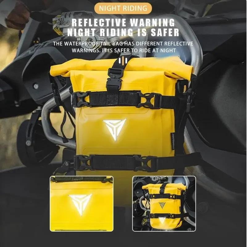 Waterproof Motorcycle Crash Bar Bag Motorbike Touring Side Backpack Yellow Adventure Dry Moto Saddlebags Universal