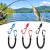 3PCS with Coiled Lanyard Fly Fishing Net Release Clip Landing Net Connector  Fly Fishing