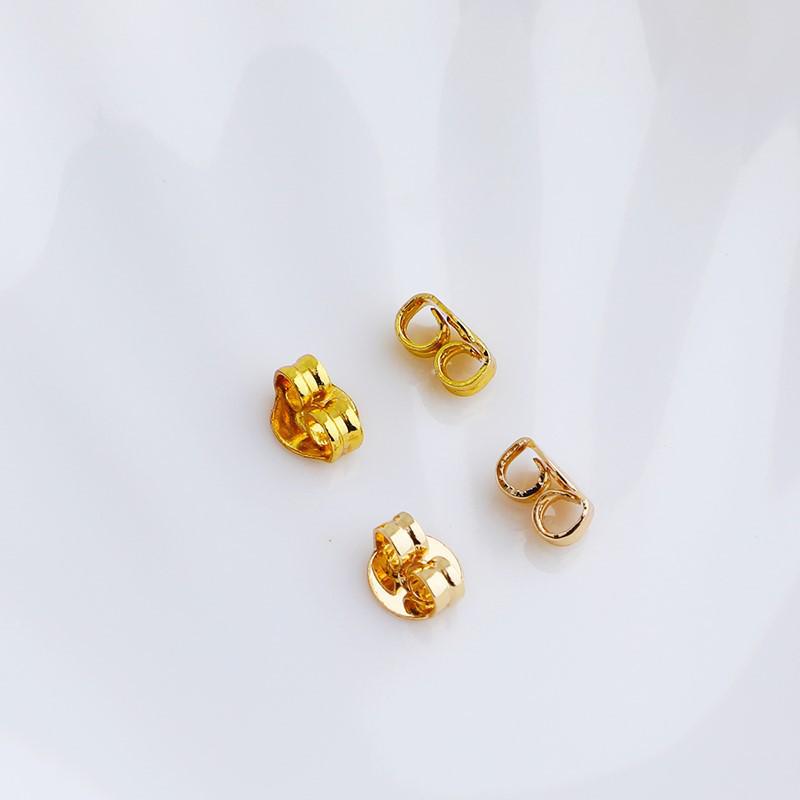 14K Gold-Filled Butterfly Earrings Components: Studs, Hooks, Backs, and Pins.