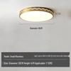 All-Copper Modern LED Ceiling Light: Ultra-Thin Round Fixture for Bedroom, Balcony, and Hallway