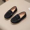 Spring Autumn Girls Causal Uniform School Shoes New Versatile Kids Simple Boys Leather Shoes Fashion Children's Flat Loafers