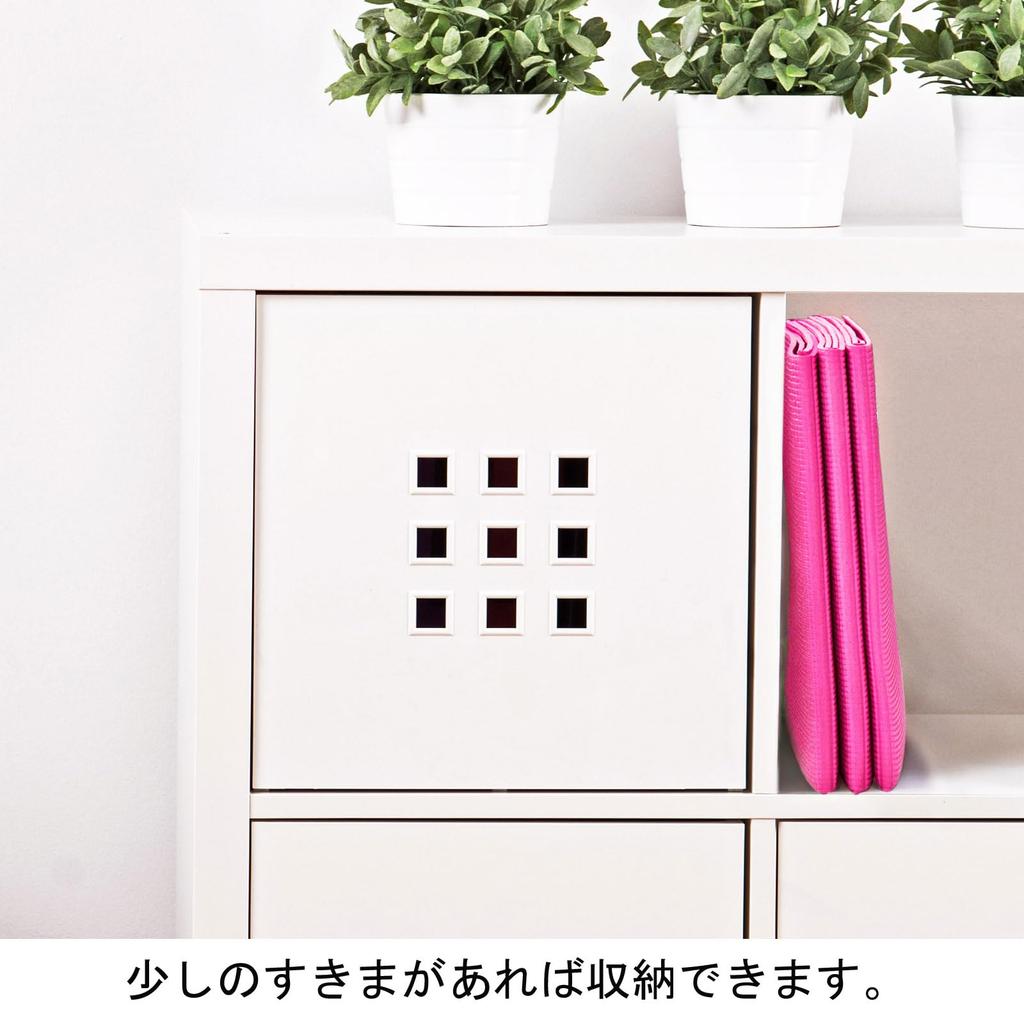 Foldable Yoga 4mm Genuine La-VIE Mat, Thick, Pink, Lightweight, 3B-3171 [Manufacturer's Product]