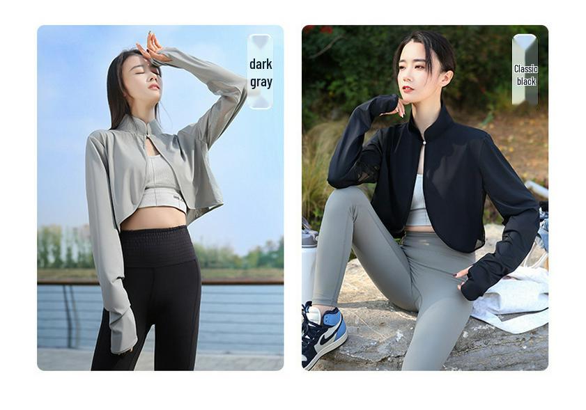Women's Summer Sun Protection Shawl with Stand Collar - Cool, Breathable, for Driving/Cycling