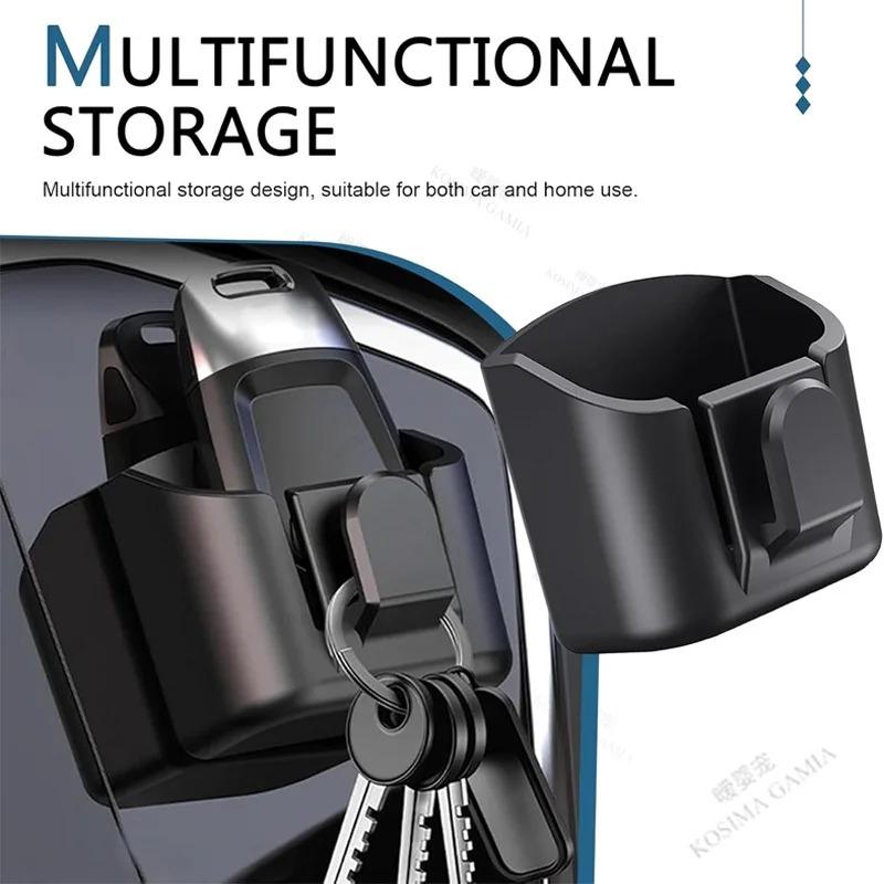 Autoschlüsselhalter Clip Auto Innenaufbewahrungsbox Armaturenbrett Organizer Klebemontage für Kartenkey-Halter Universelles Autozubehör