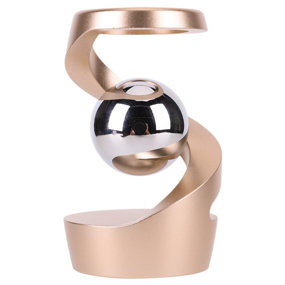Gravity Defying Kinetic Desk Toy Desktop Suspended Gyroscope Desktop Floating Gyroscope for Office Desk Decor for Adults