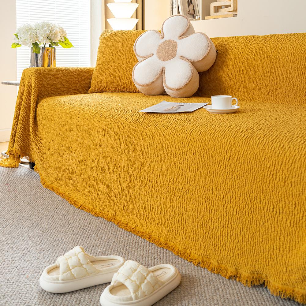Four Seasons Universal Sofa Towel Chenille Simple Fashion Non-slip Sofa Cover Cloth Cushion Dust Cover