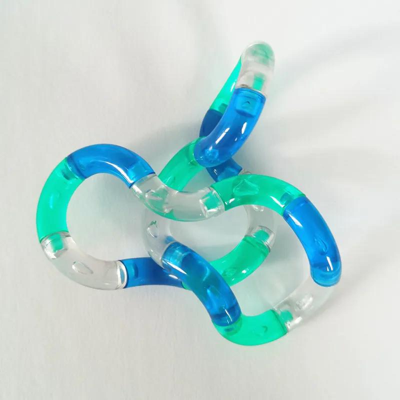 Spielzeug Verformbares Seil Fidget Spielzeug Verformungsseil Knoten Druck Stressabbau Regenbogenfarbe Anti Stress Verformbares Seil Bestes Spielzeug