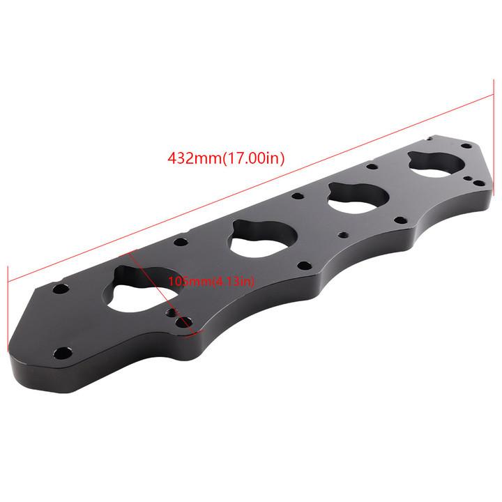 Series H to K Intake Manifold Adapter For Honda Acura Pro K-Series H2K K2H Black Silver Anodized