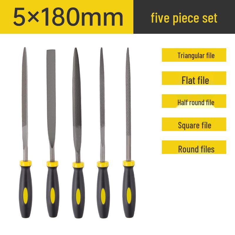 Assorted Small Steel File Set: Triangular Rasp Hand Files for Woodworking