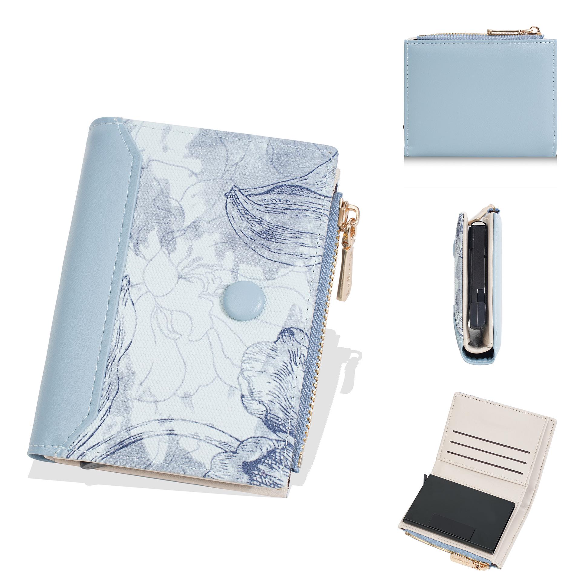 

Женский короткий модный кошелек Baellerry с принтом высокой ценности синий