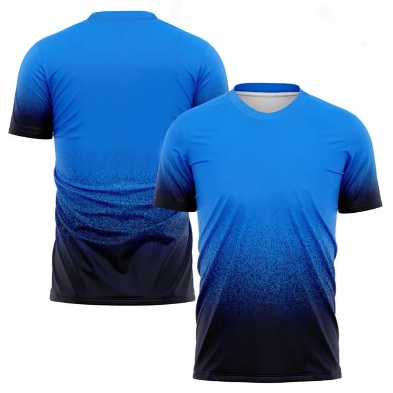 Harajuku Degraded Men's T-shirt, Badminton and Tennis Training Suit