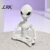 Creative Desktop Ornament 3D Printed Alien Model, Funny Yoga Zen Statue for Bay Window Decoration Room, Meditation Space, Living Office Decor,