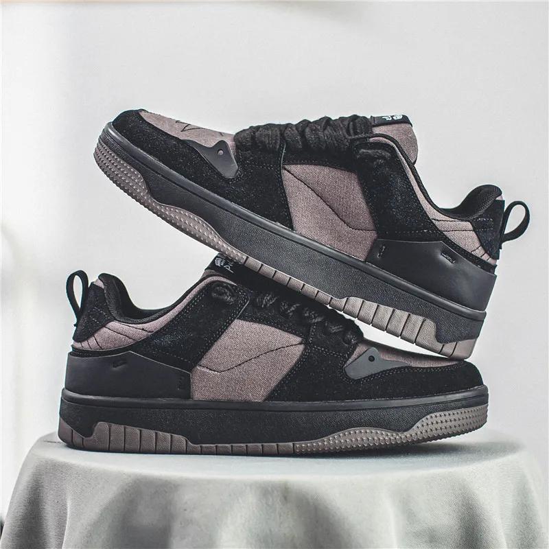 Móda SYTK Pánské Běžecké Tenisky Chůze Kožené Boty Mládež Volnočasové Kriketové Boty Módní Trend Board Shoes Pohodlné Skateboardové Boty