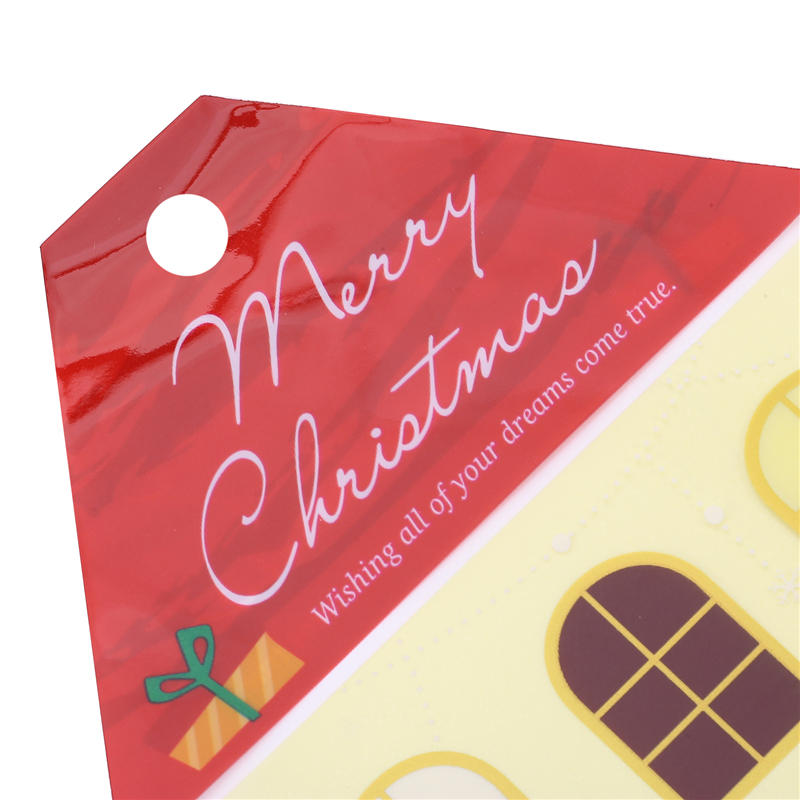 50Pcs Cute Christmas Cellophane Treat Bags Small Clear Gift Candy Cookie Goodies Bag for Holiday Party Favors