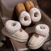 Maternity confinement shoes autumn and winter bags and new home indoor non-slip soft-soled plush warm cotton slippers women