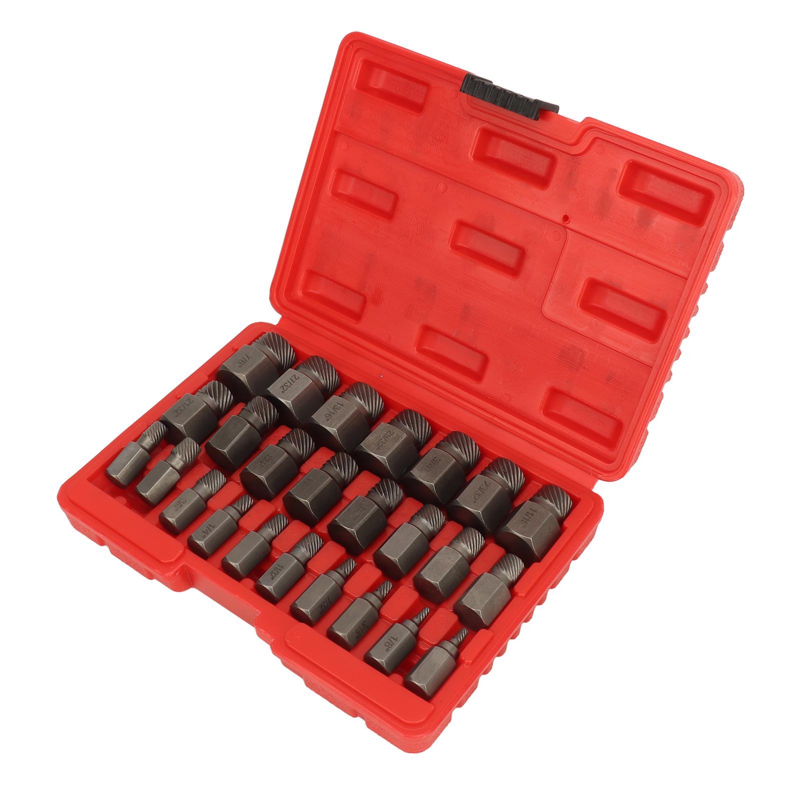 

Набор экстракторов винтов 25 шт. Эффективная сталь Easy Out Многошлицевой экстрактор болтов для электро- и ручного инструмента