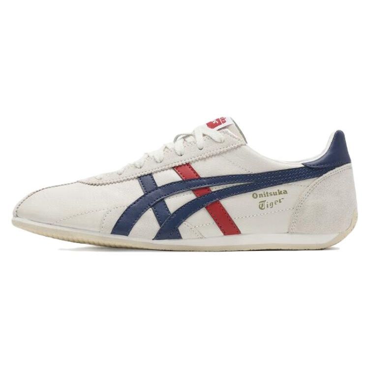 ONITSUKA TIGER Runspark Classic Logo Cushioning Non-Slip Wear-Resistant Low-Top Running Shoes Unisex Sneaker Silver White 1183B480-9950