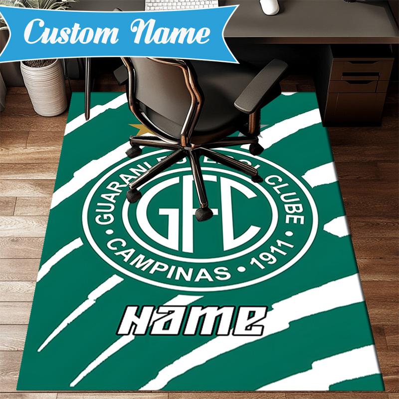 Custom Name Guarani FC Crest Rug Game Carpet, Floor Mat for Bedroom Living Room Entryway Rug, Home Decor Idea Gift for Christmas birthday