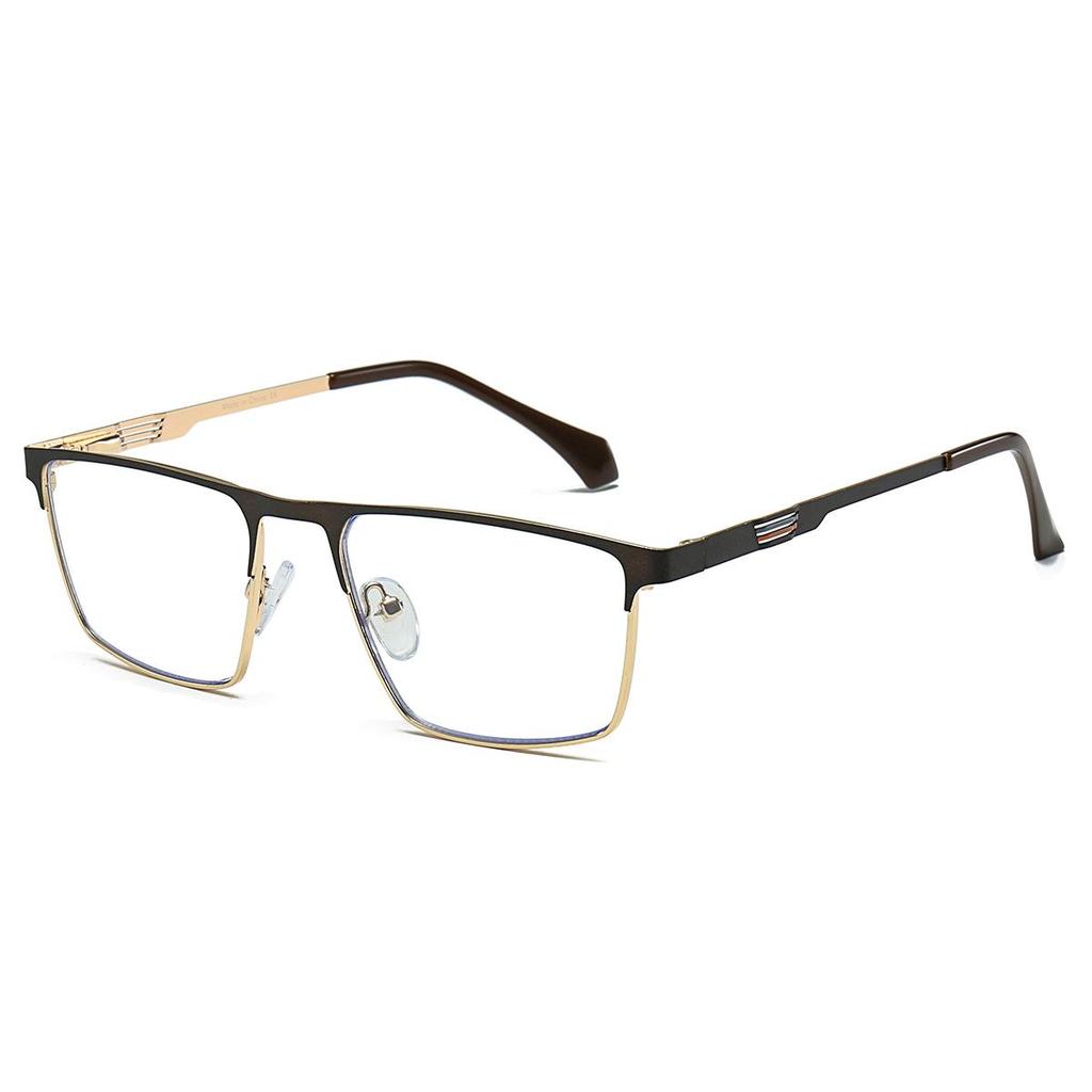 Men's Anti-Blue Light Square Metal Glasses Frame 6915 - Business Casual Style