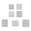 Multipurpose Nail Art Silicone Mould for 3D Designs Butterfly Flower Moon Patterns Portable for Acrylic Craft Supplies