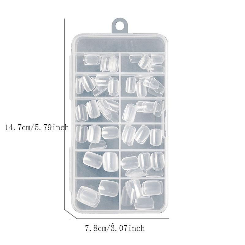 120/240Pcs Oval Fake Nails Press On Nails Art For 6-12 Years Girls The Short Artificial Fake Nails Full Cover Nail Set