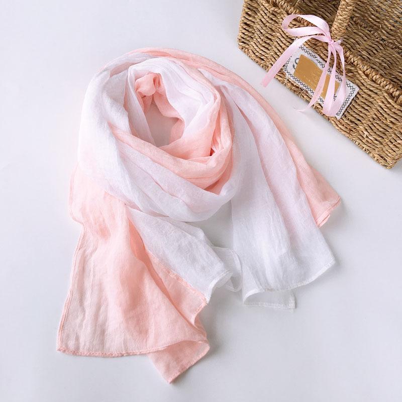 Japanese Autumn and Winter Versatile Splicing Cotton Scarf Winter Warm Shawl Scarf  Large-sized Two-tone Scarves 75*190cm
