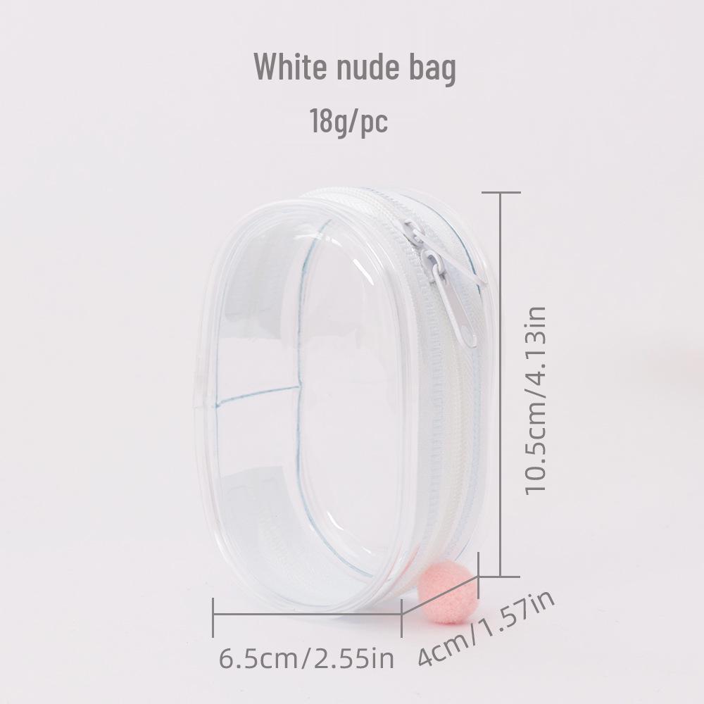10cm Transparent Dustproof PVC Blind Box Display Bag - Mini Cute Ins Style Stroller Bag with Pendant Holder