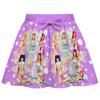 Bambina Ragazza T-shirt Manica Corta con Stampa KATSEYE Gonna Borsa Set di Vestiti
