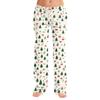 Women's Christmas Print Pajama Pants Casual Sleep Bottoms Without Holiday Home Wear