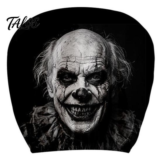 Novelty Horror Style Auto Decor Funny Car Headrest Covers, Ghost Skull Print Cartoon Seat Accessories Protector, Universal Breathable Interior