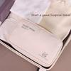 Portable Underwear rganizer Bag - Double Layer Large Capacity Design for Travel Socks & Pantyhose Storage