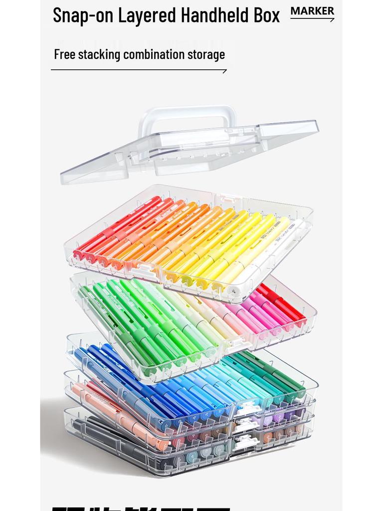 Echter Farbe Weiche Spitze Flüssigmarker: Schichtbarer, Deckender, Waschbarer Acryl-Pinsel für Grundschüler