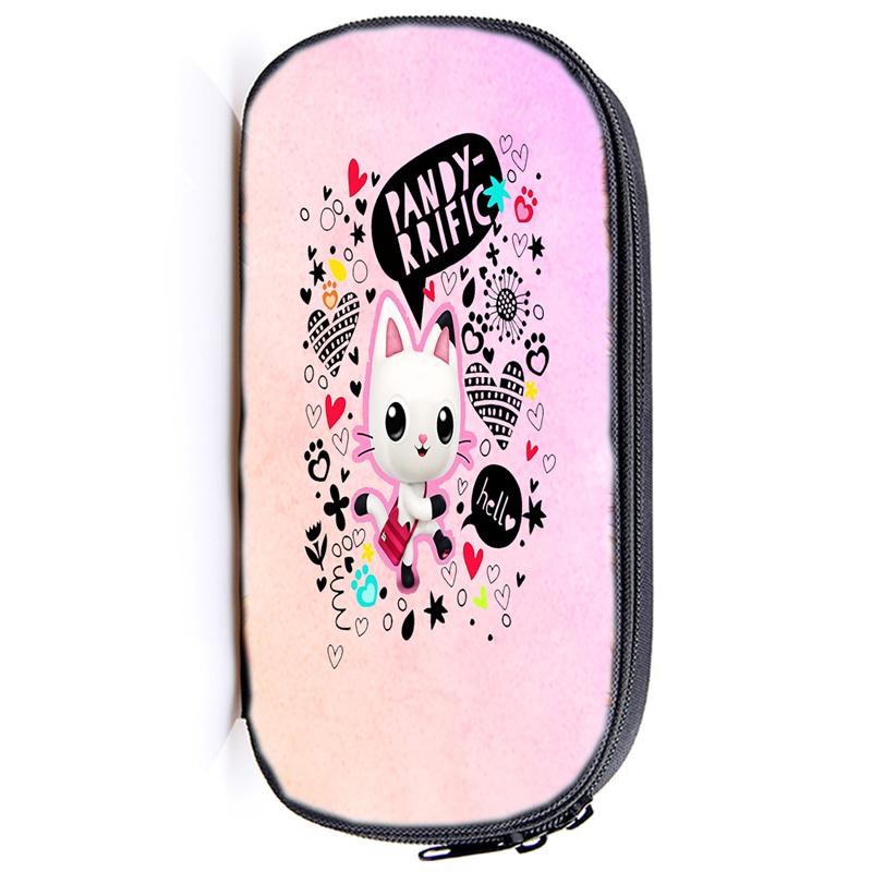 Casă de creion Gabby's Dollhouse Husă Gabby Cat pentru fete Cutie de pix de capacitate mare Organizator Rechizite școlare Accesorii de birou Geantă de papetărie