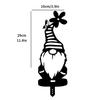 Garden Stake Santa Claus Decoration Yard Art Stake Hollow Acrylic Ground Insert