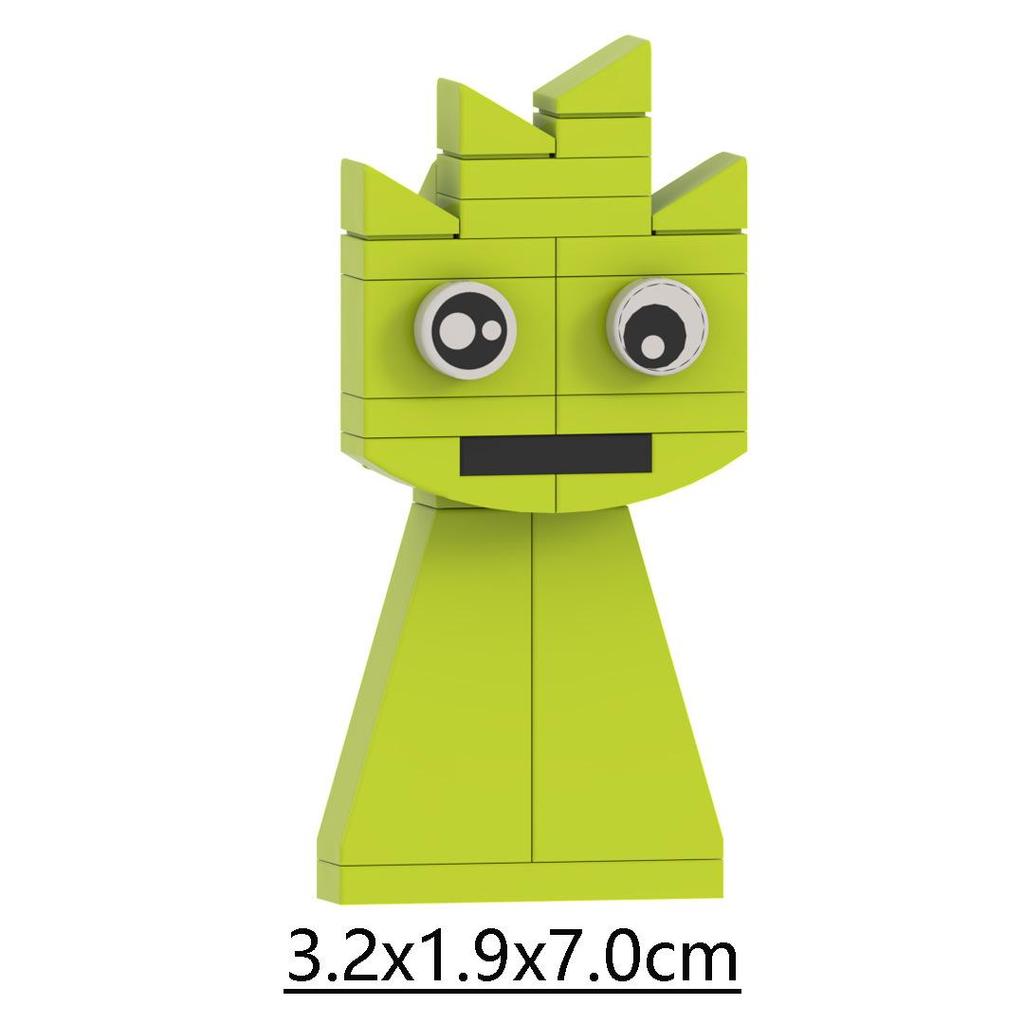 Cross New Rhythm Box Black Monster Music Game Building Block Toy Model