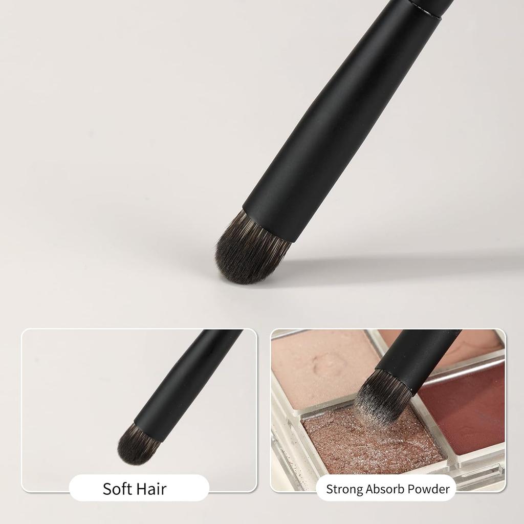 MSQ Concealer Brush Concealer Makeup Brush Under Eye Mini Small Makeup Foundation Brushes for Concealer Powder Liquid Makeup (Black)