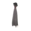 15cm DIY Beautiful High-temperature Silk Straight Hair Wig Doll Accessories