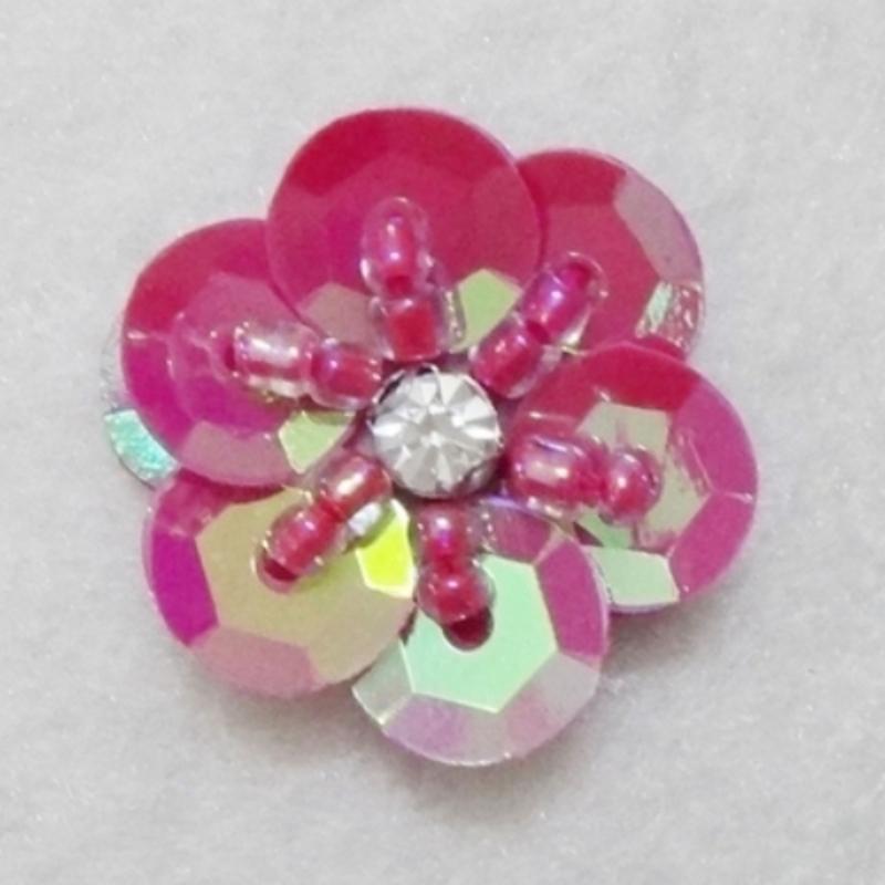 20 Pieces/lot Hand-Sewed Sequins Flower Pattern Patch DIY Clothing Shoes, Hats, Bags, Beads Sequins Applique Patch