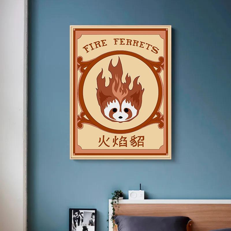 Benutzerbild:Avatar Der Herr der Elemente Gesucht Retro Poster Japanische Anime Figur Leinwand Malerei Wandkunst Bilder Zimmer Zuhause Wohnheim Dekor Cuadros