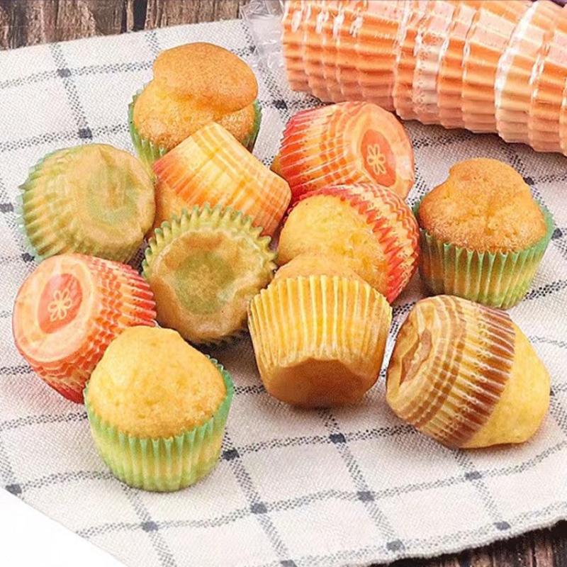 500 Stück Einweg-Muffin-Cupcake-Papierförmchen Cupcake-Förmchen Backen Muffin-Box Tassenförmchen Party-Tablett Kuchen-Dekorationswerkzeuge