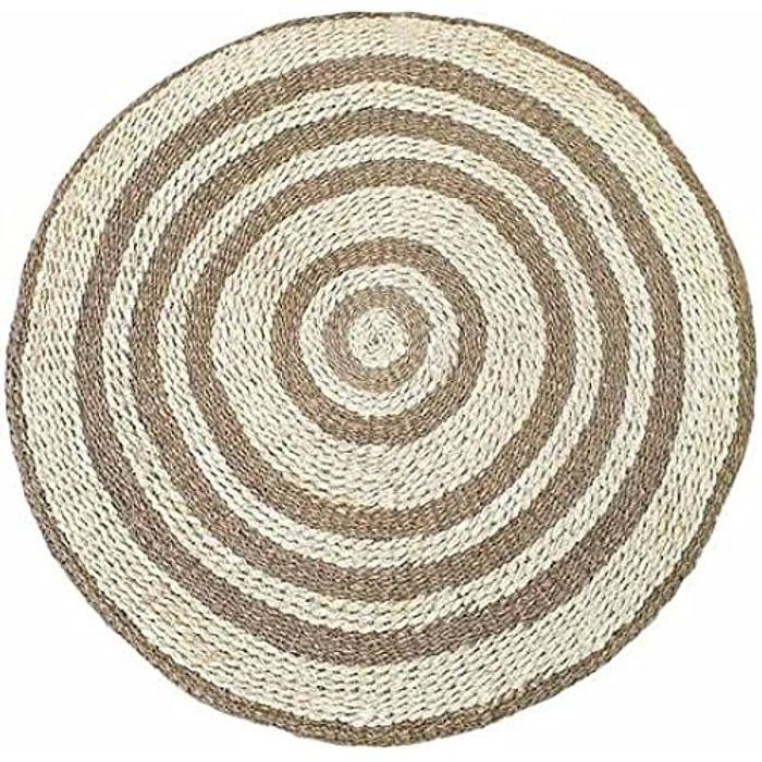 Tapis - DKD Home Decor - Standard - Marron et beige - Rond - 150 x 150 cm