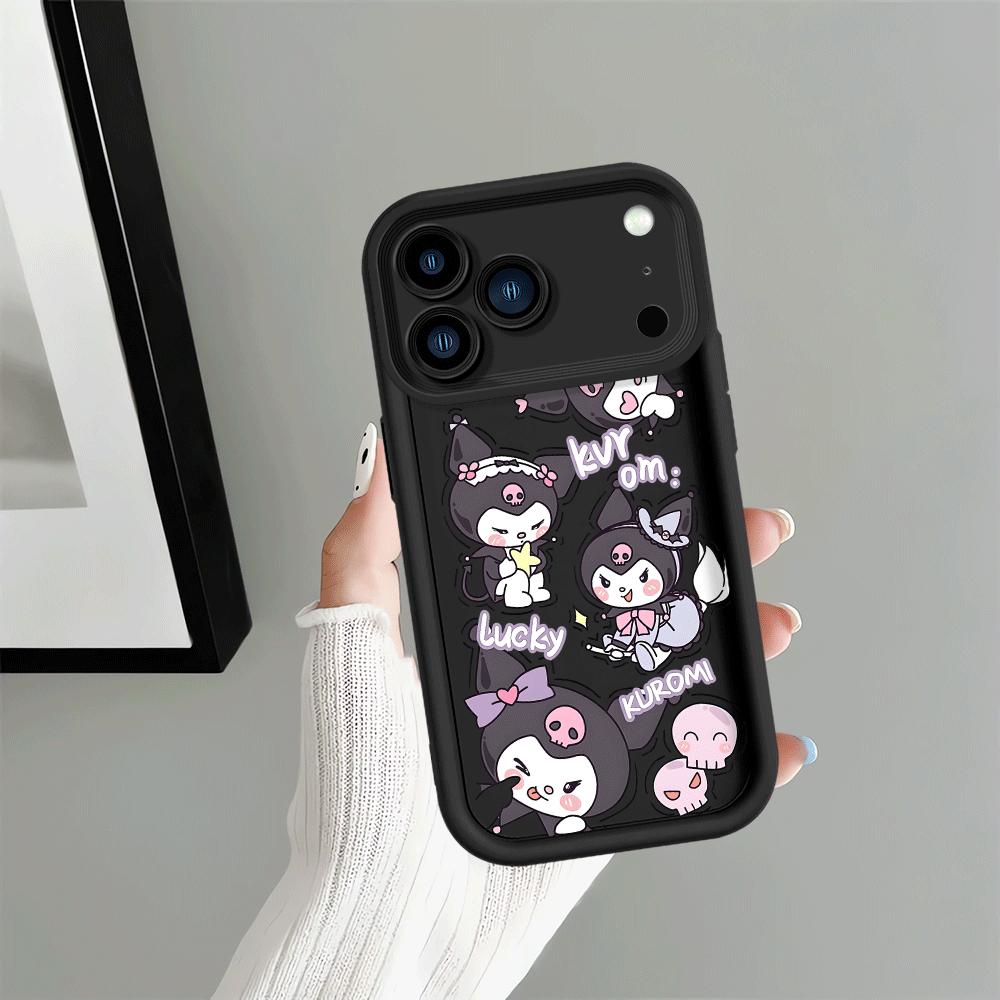Sanrio My Melody Kuromi Soft Shell Case for iPhone 13 12 11 Pro Max 16e 15 16 14 Plus 17 Air XS Max XR